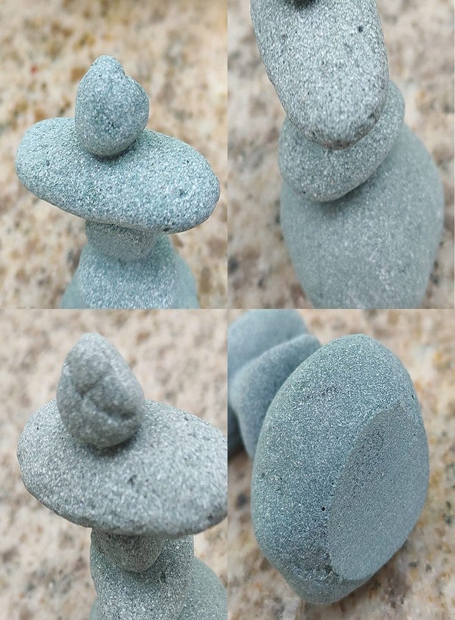 livelyfish Balanced Stones Statue Aquarium Rock Decor 3.4" Stacked Rock Figurines for Fish Tank Zen Garden Bonsai Accessories Micro Landscape Decorations,S - Image 5